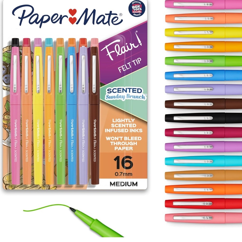 Flair Felt Tip Pens, Assorted Colors - Picture 1 of 2